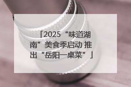 2025“味道湖南”美食季启动 推出“岳阳一桌菜”