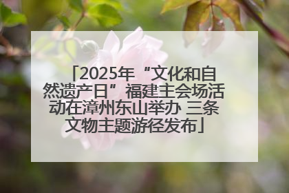 2025年“文化和自然遗产日”福建主会场活动在漳州东山举办 三条文物主题游径发布