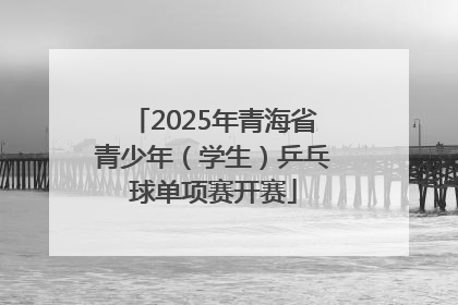 2025年青海省青少年（学生）乒乓球单项赛开赛