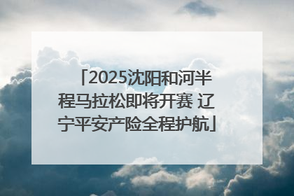 2025沈阳和河半程马拉松即将开赛 辽宁平安产险全程护航