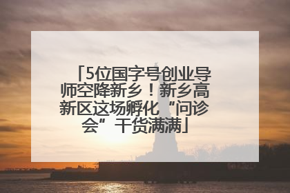 5位国字号创业导师空降新乡！新乡高新区这场孵化“问诊会”干货满满