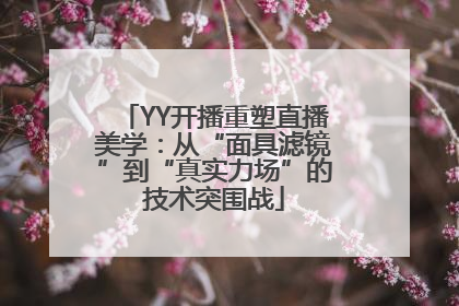 YY开播重塑直播美学：从“面具滤镜”到“真实力场”的技术突围战